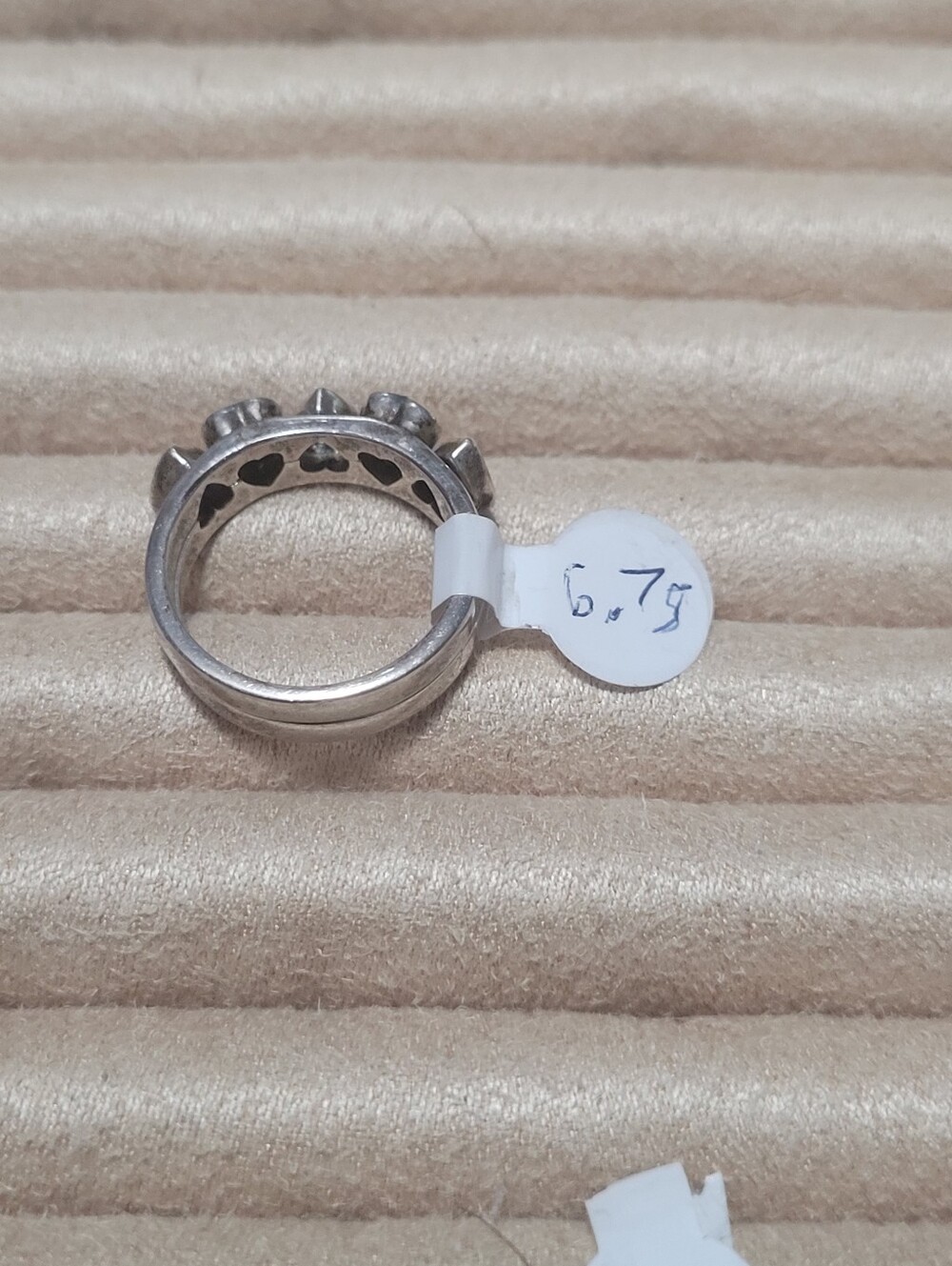 Sterling Silver Heart Accent Women's Ring - Silver